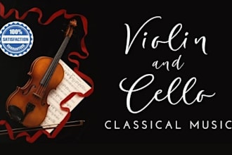 record violin, live cello and compose a bespoke string quartet arrangement