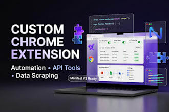 build a custom chrome extension for automation or tools