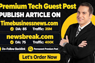 publish premium news guest posts at timebusinessnews,com with  seo backlink