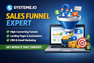 create systeme io sales funnel, systeme io landing page, sales funnel systeme io