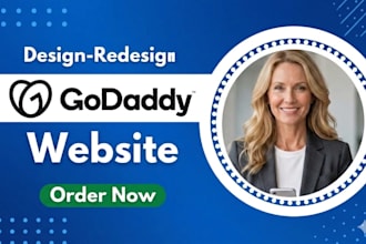 design or redesign your godaddy website with godaddy builder