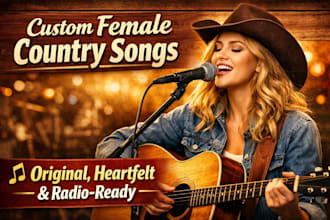 produce your country pop ballad folk song as a female singer songwriter