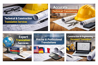 provide  professional translation of construction documents  english serbian