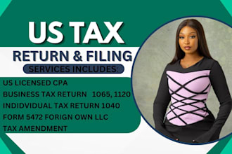 do US tax filing and US tax returns for llc, form 1120, 5472, and 1040