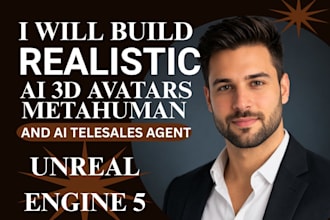 build 3d ai metahuman 3d realistic avatar sdk telesales agent lip sync arkit ue5