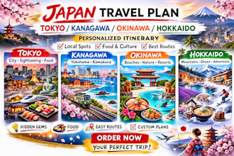 japan travel plan tokyo kanagawa okinawa hokkaido