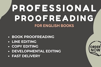 professionally proofread, edit and correct your english writing
