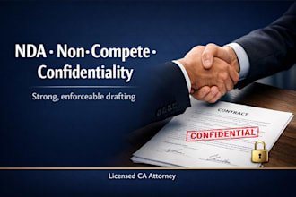 draft strong nda, founders, shareholder, and partnership agreements