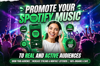 promote your spotify music to real and active audiences
