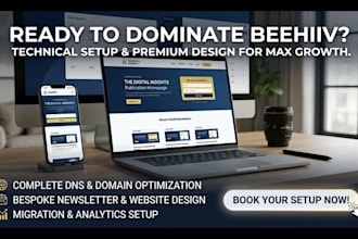 setup beehiiv manager, beehiiv domain setting, beehiiv website publication setup