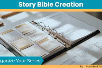 create a structured story bible for your fiction series