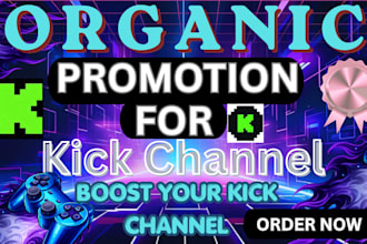 grow your kick channel with organic followers, chatters and live viewers