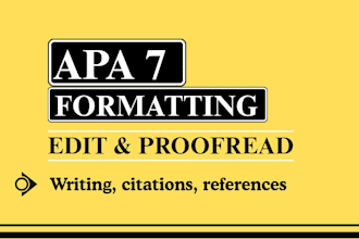 edit and proofread your document to apa 7 and add apa 7 citations references
