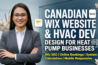 design canadian wix website develop wix hvac for your heat pump business