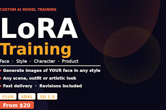 lora training for your face or person model on flux, sdxl, and stable diffusion