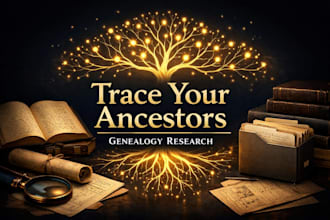 do genealogy research, trace your ancestors and deliver family history report