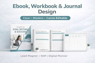 design stunning journal, planner, workbook and KDP interior