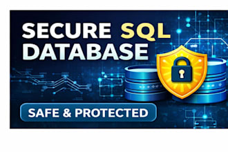 build you a secure database with sql