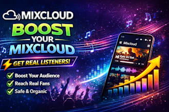 do professional mixcloud promotion for real listeners