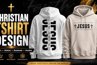 do custom christian t shirt design modern bible verse typographic streetwear pod