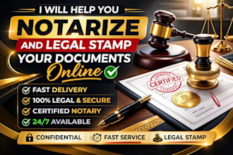 help you notarize and legal stamp your documents online