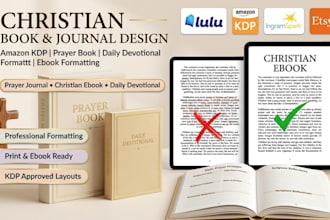 design format amazon kdp journal design paryer book formatting christian ebook