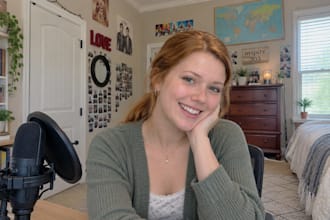 record nsfw adult female voiceover voice acting adult scriptwriting commercial