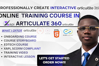 dev online course in articulate 360, rise 360, scorm compliant training course