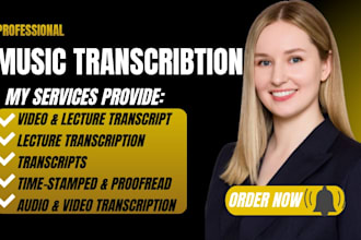 transcribe audio and video into sheet music, transcription notation, mini files