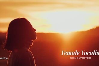 sing topline soulful female vocals and custom songs
