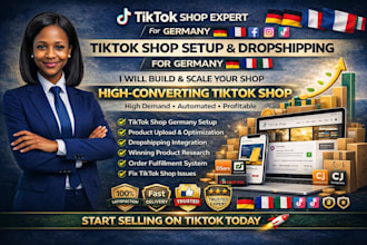 setup tiktok shop, fix tik tok shop manage dropshipping tiktok shop for germany
