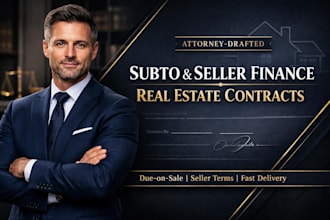 draft subject to and seller finance real estate purchase contracts