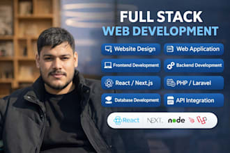 do software development, custom website backend, front end web developer