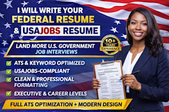 write federal resume, government resume, executive resume ats resume for usajobs
