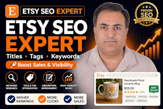do etsy SEO, listing optimization and keyword research