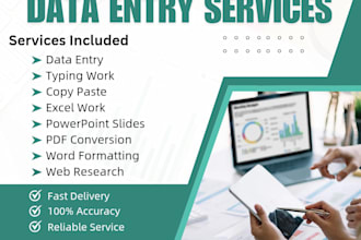 do beginner friendly data entry typing and presentation work