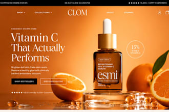 design skincare shopify store skincare beauty website skin care website