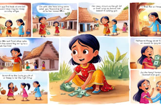 create enchanting illustrations for a childrens picture book