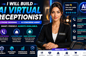 build ai virtual receptionist avatar ai phone ordering ai concierge agent