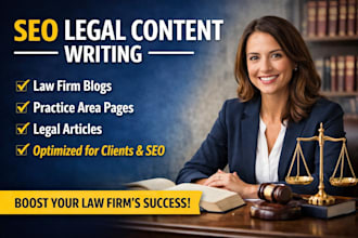 write SEO legal content, law firm blogs and practice pages