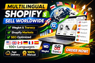 convert your shopify store into a multilingual store for global sales