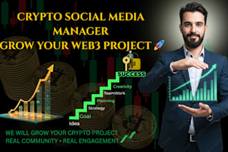 manage crypto social media marketing and grow your web3 project