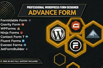 create or fix wordpress form using contact form 7, formidable, wpforms