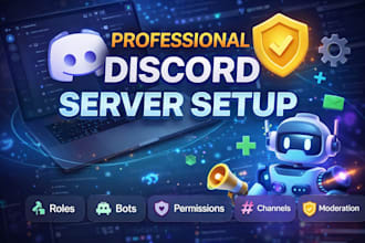 build a fully functional discord server with bots and roles