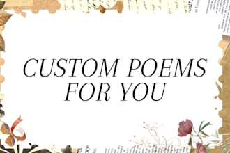 write custom poems for any occasion