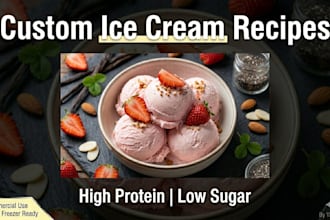 create healthy low calorie ice cream with high protein and low sugar