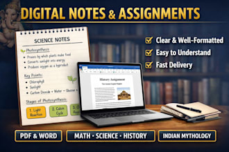 create clear digital notes and assignments