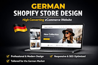 design or redesign your german shopify store website