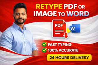 retype PDF or image to word fast and accurately