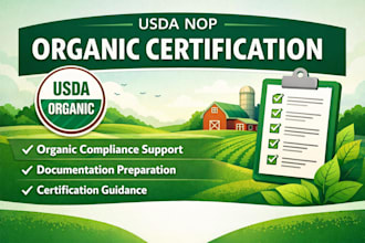 help you prepare  nop organic certification documents